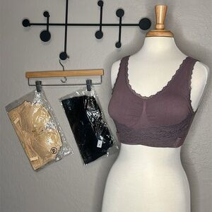 Front Cross side Buckle Steelless Push up Sports Bra - 3 colors available